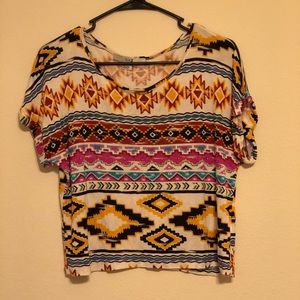 Tribal crop tee